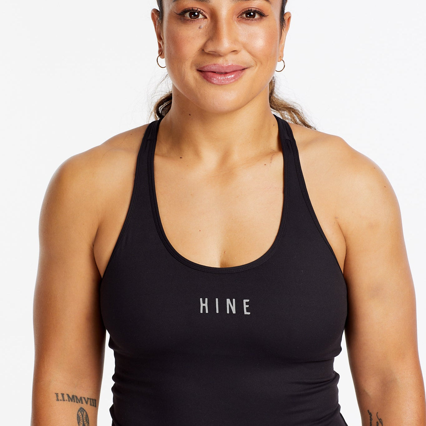 PERFORMANCE RACERBACK CROP SINGLET ONYX