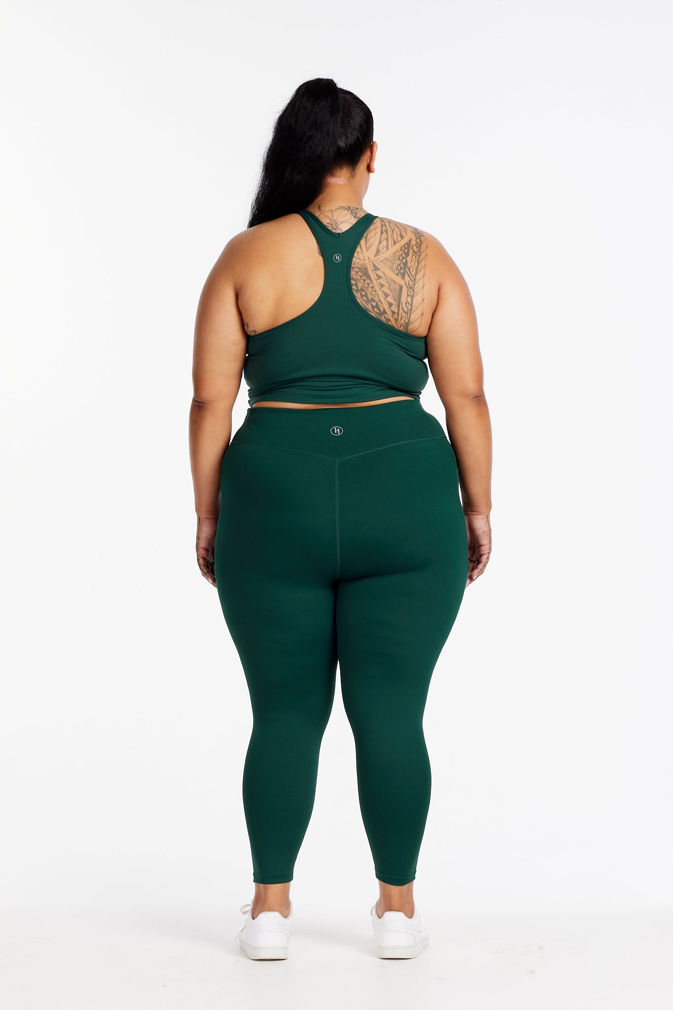 PERFORMANCE RACERBACK CROP SINGLET PINE