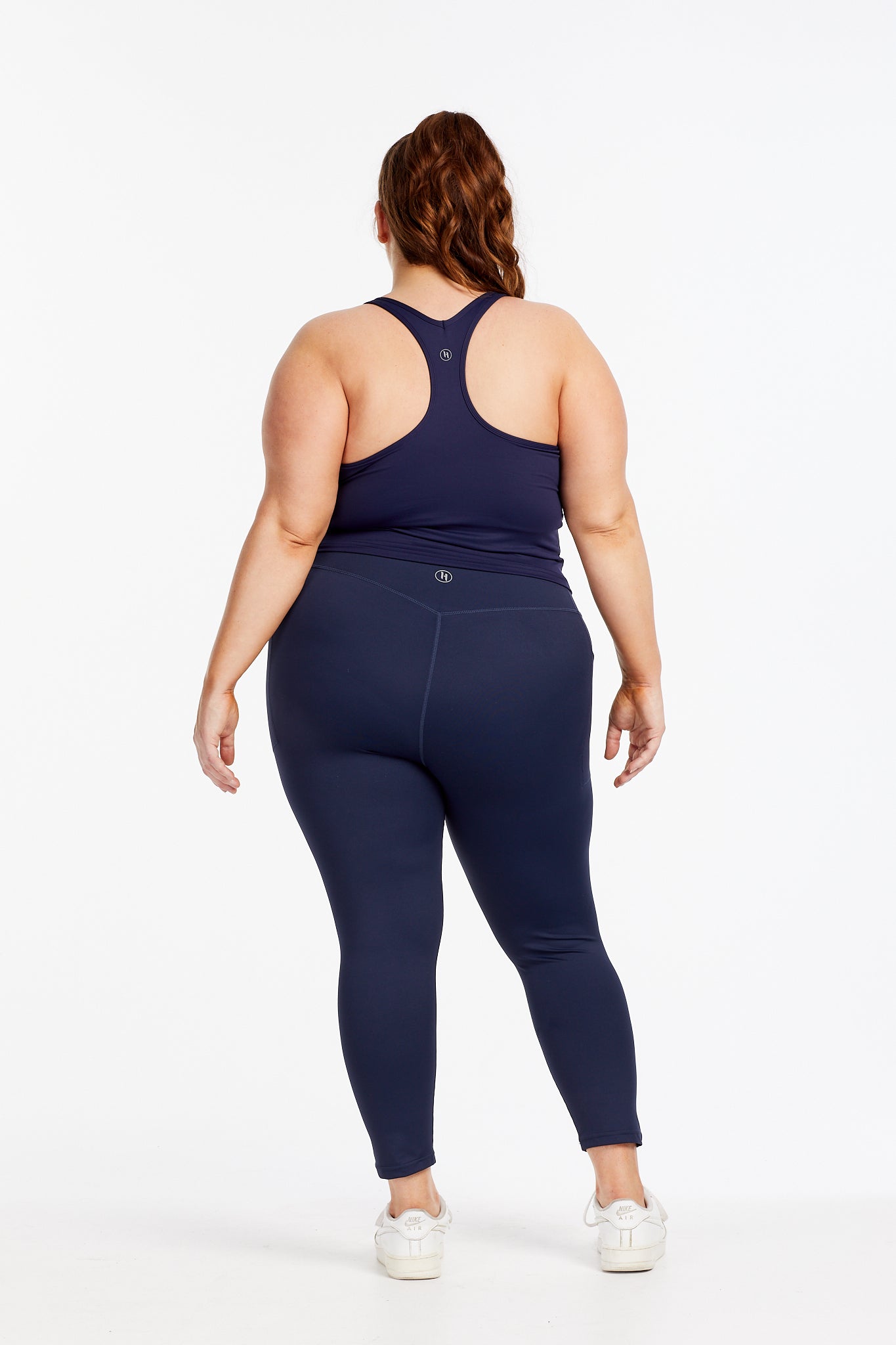 PERFORMANCE RACERBACK CROP SINGLET NAVY