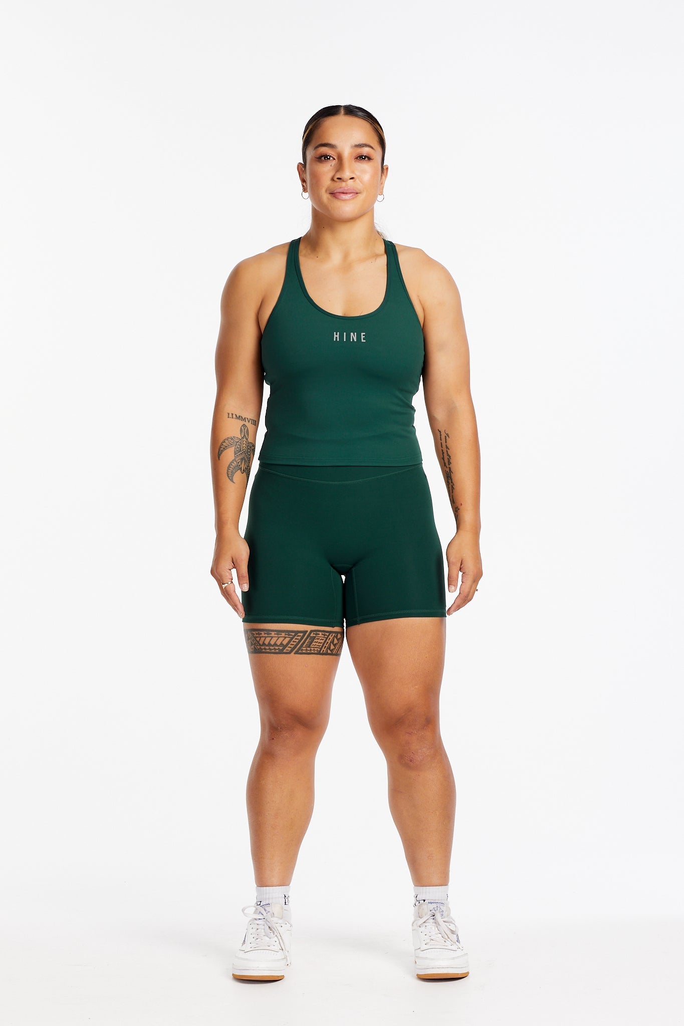PERFORMANCE RACERBACK CROP SINGLET PINE