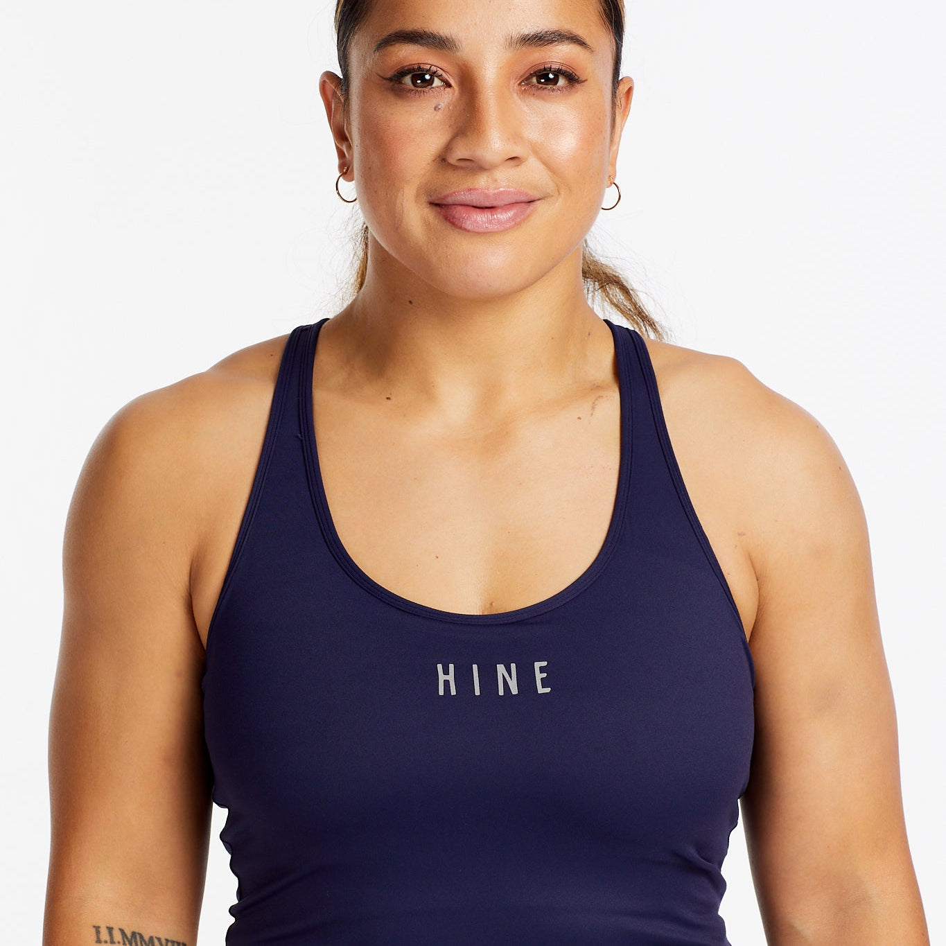 PERFORMANCE RACERBACK CROP SINGLET NAVY
