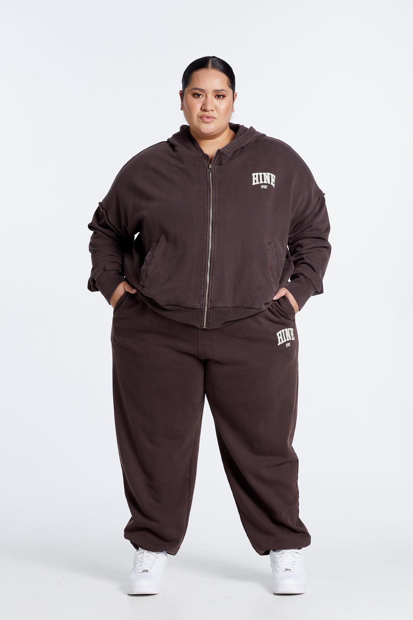 WASHED TRACKPANT ESPRESSO