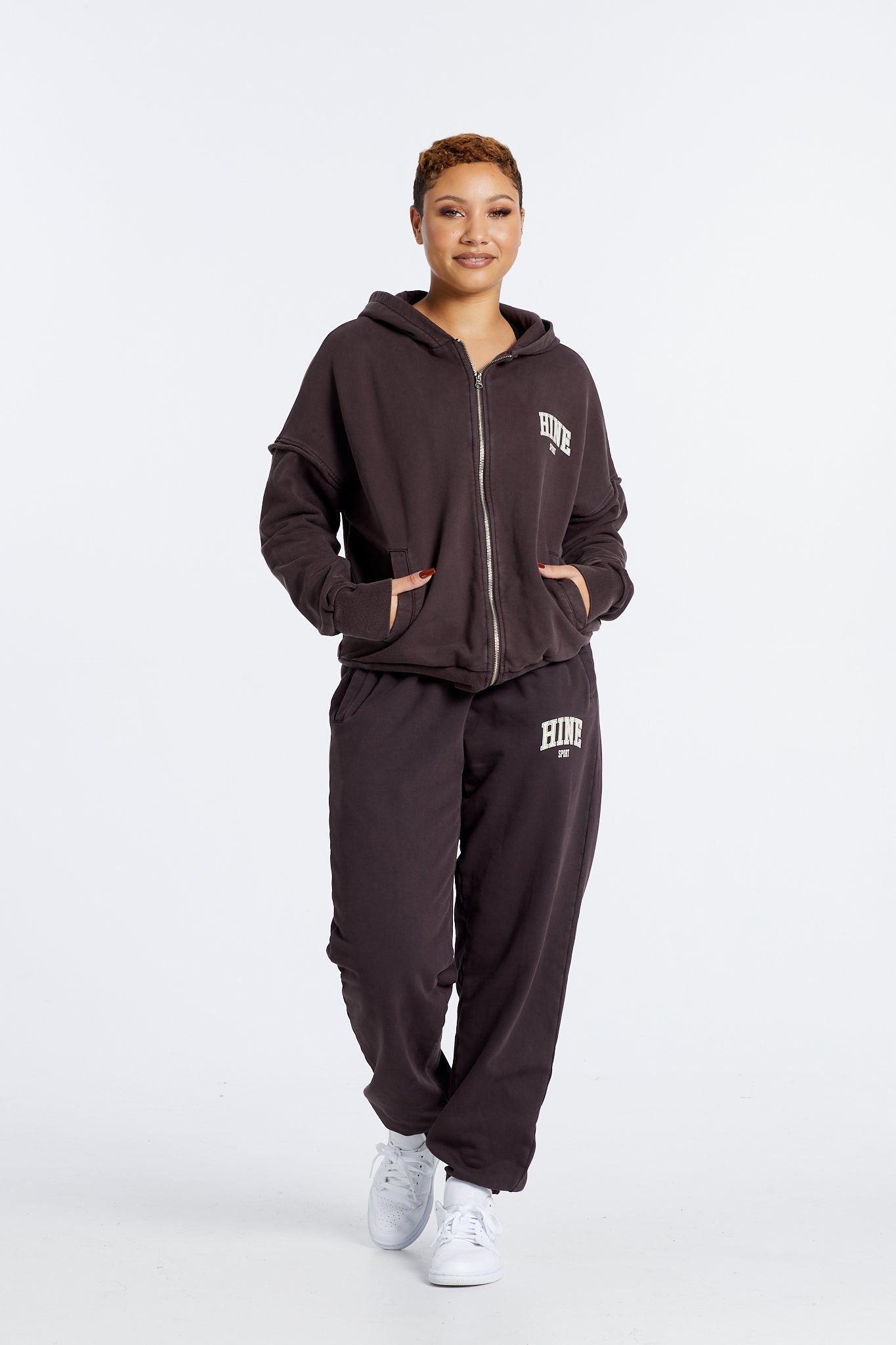 WASHED TRACKPANT ESPRESSO