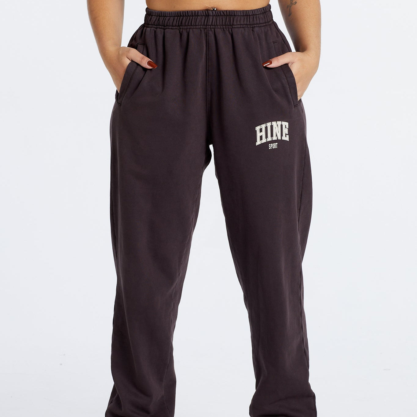 WASHED TRACKPANT ESPRESSO