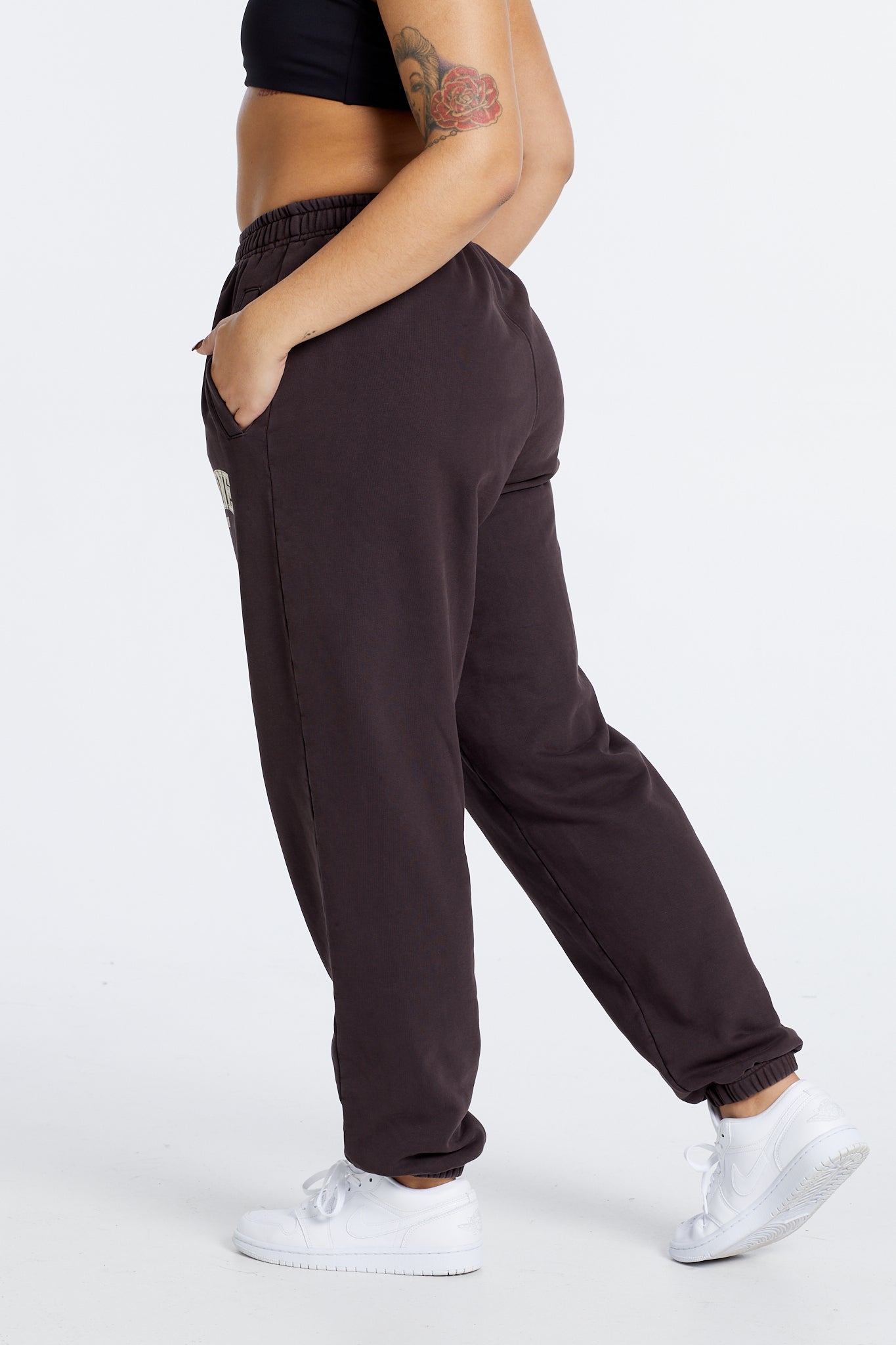 WASHED TRACKPANT ESPRESSO