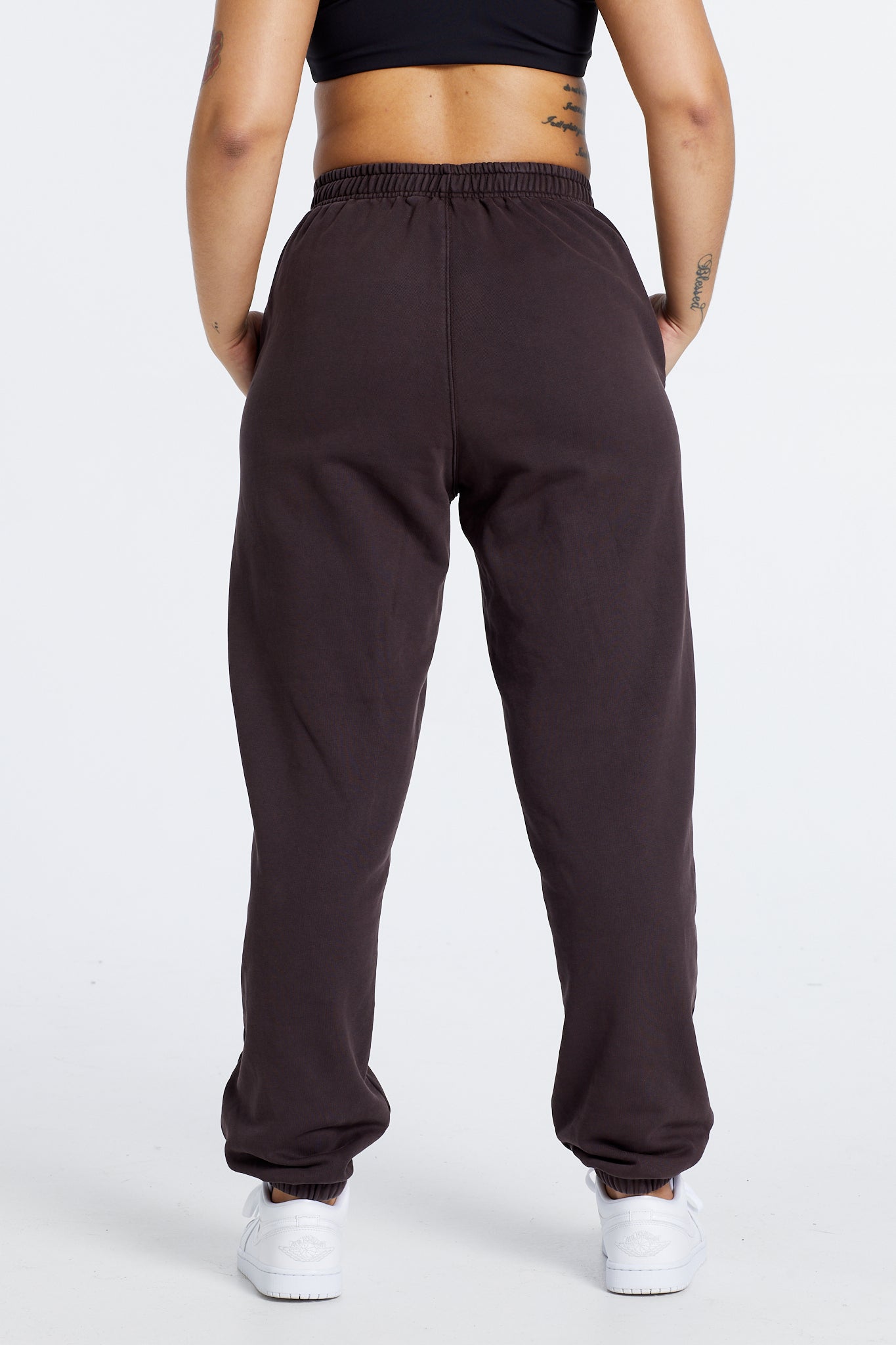 WASHED TRACKPANT ESPRESSO