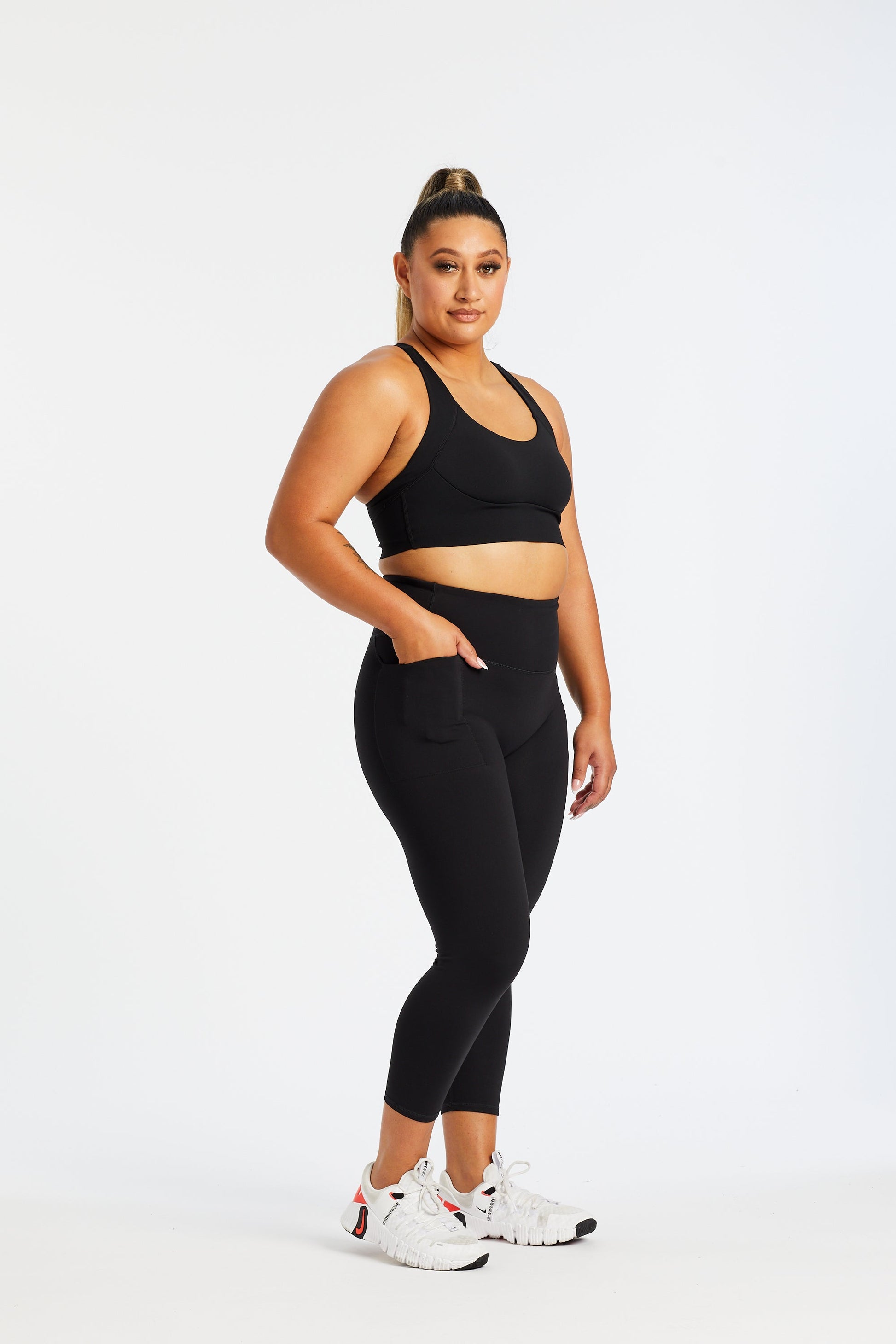 STAPLE 2.0 7/8 LEGGINGS W/ POCKET ONYX