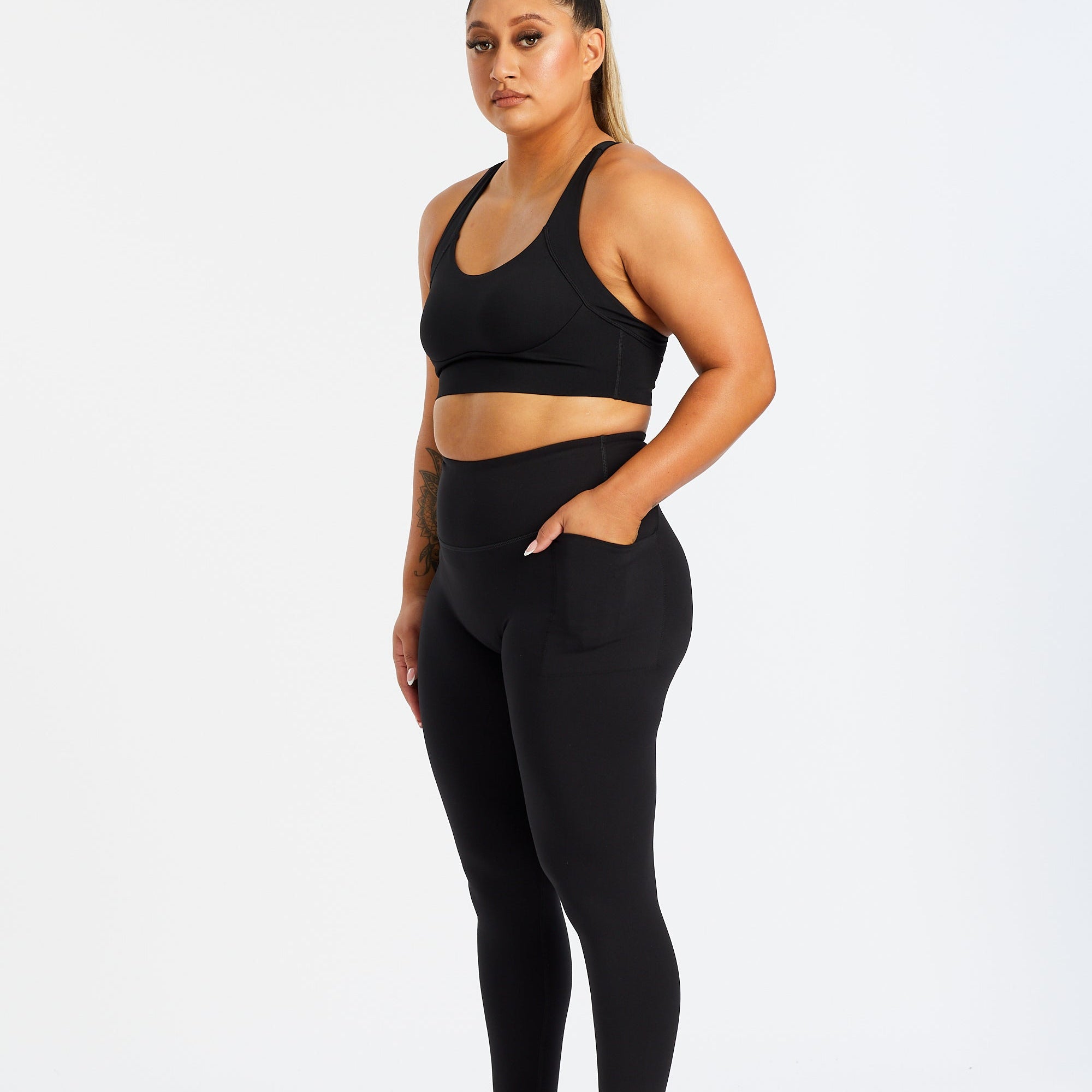 STAPLE 2.0 FULL LENGTH LEGGINGS W/ POCKET ONYX
