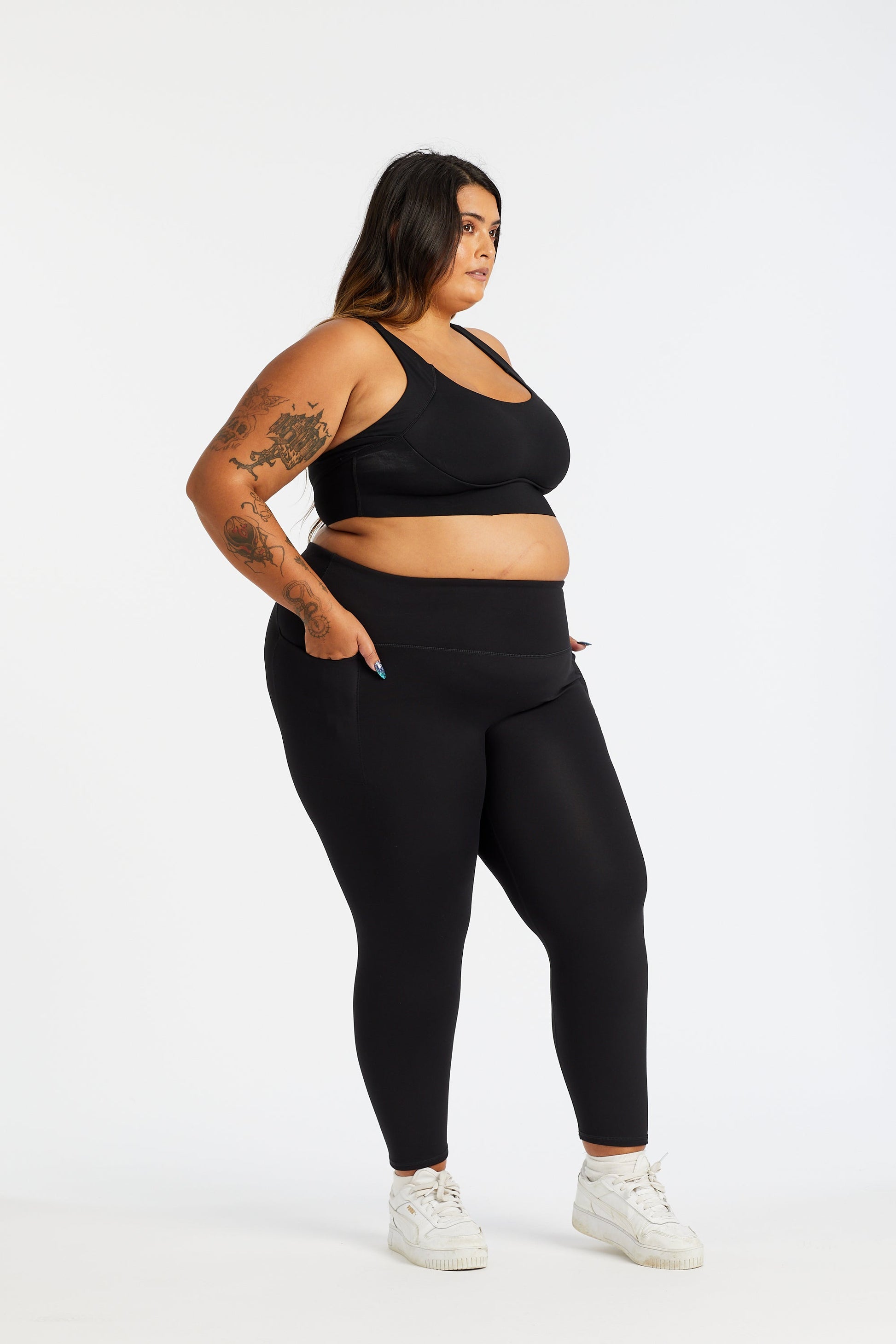 STAPLE 2.0 FULL LENGTH LEGGINGS W/ POCKET ONYX