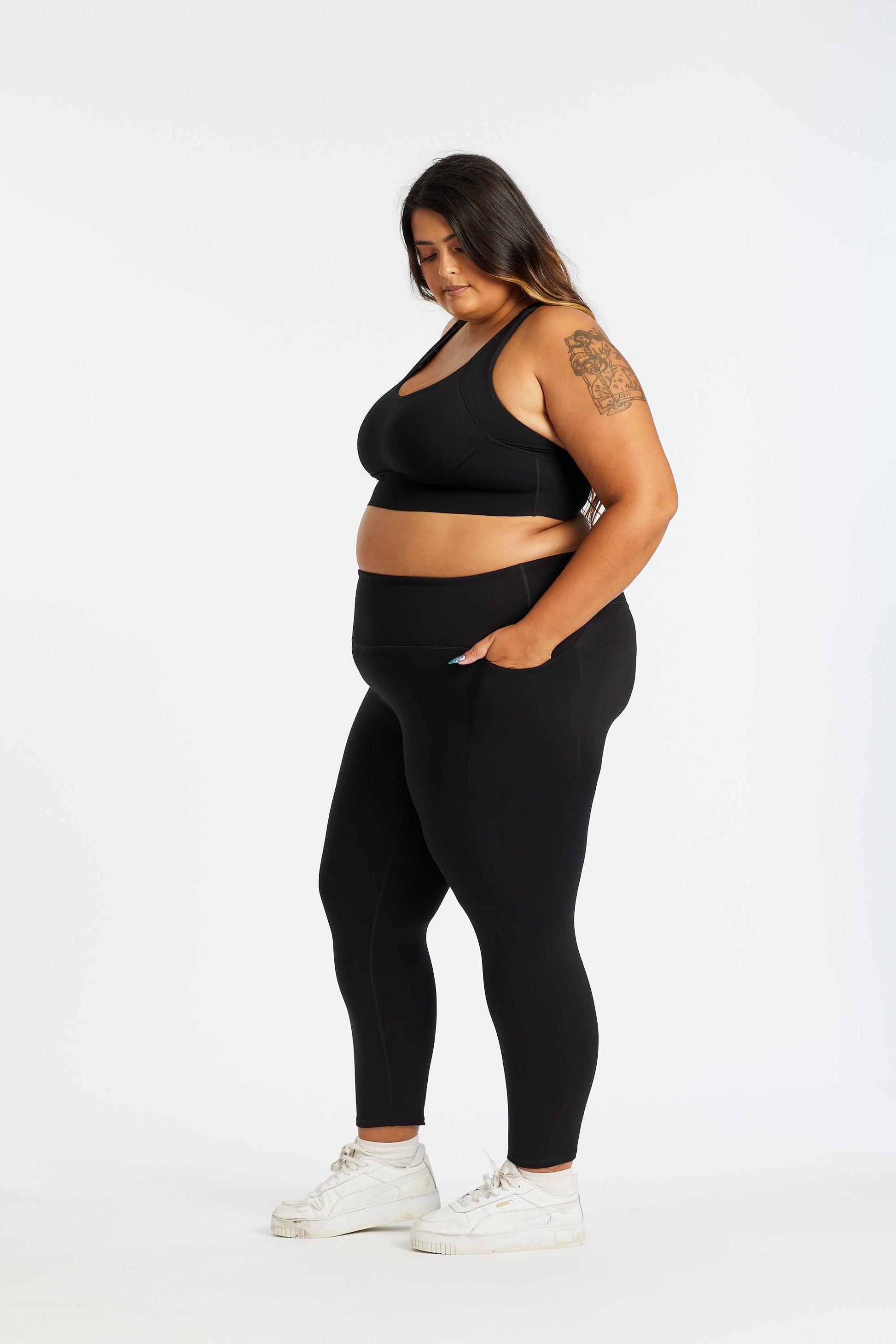 STAPLE 2.0 FULL LENGTH LEGGINGS W/ POCKET ONYX