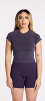 THE ESSENTIAL CROP TEE MIDNIGHT