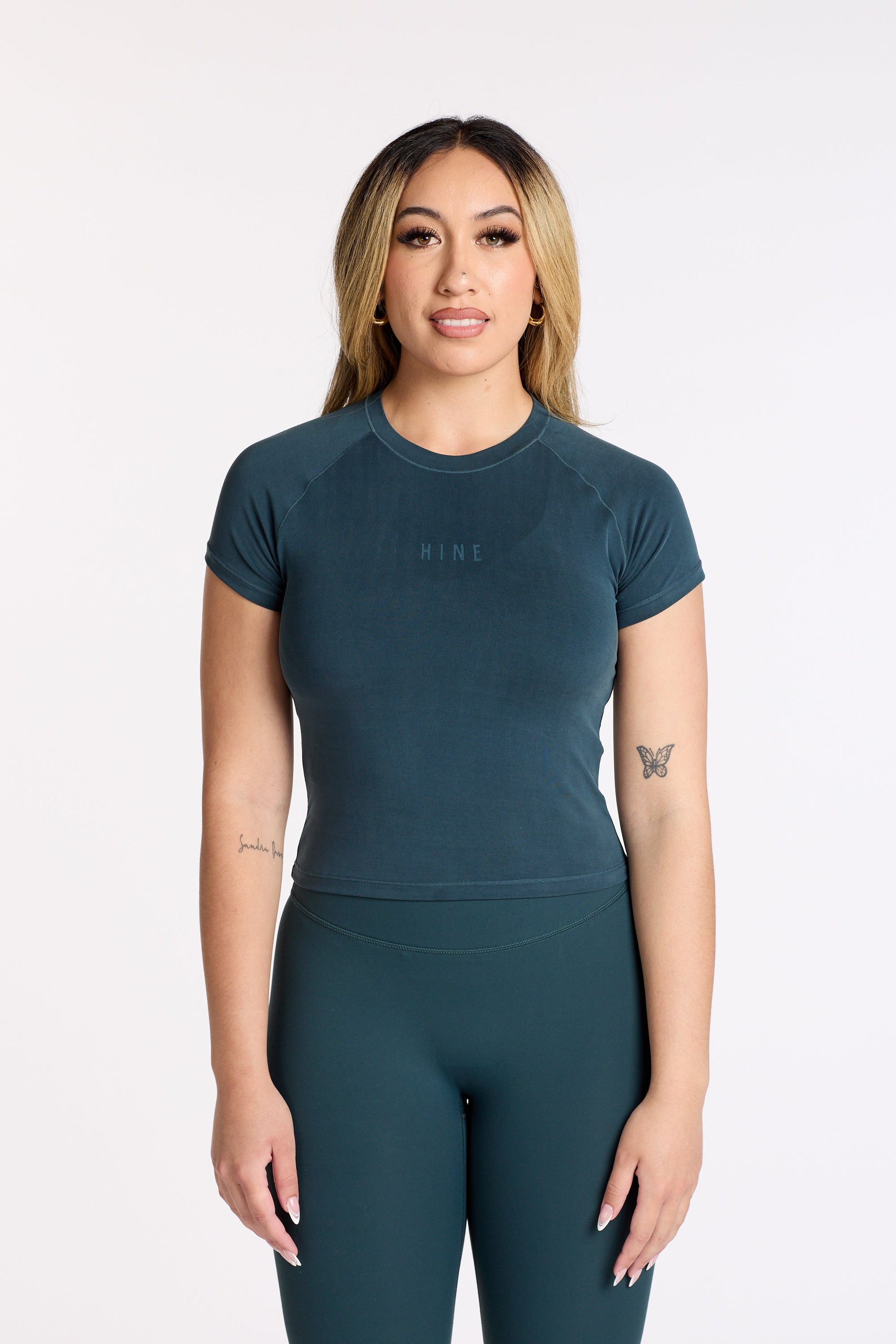 THE ESSENTIAL CROP TEE JADE