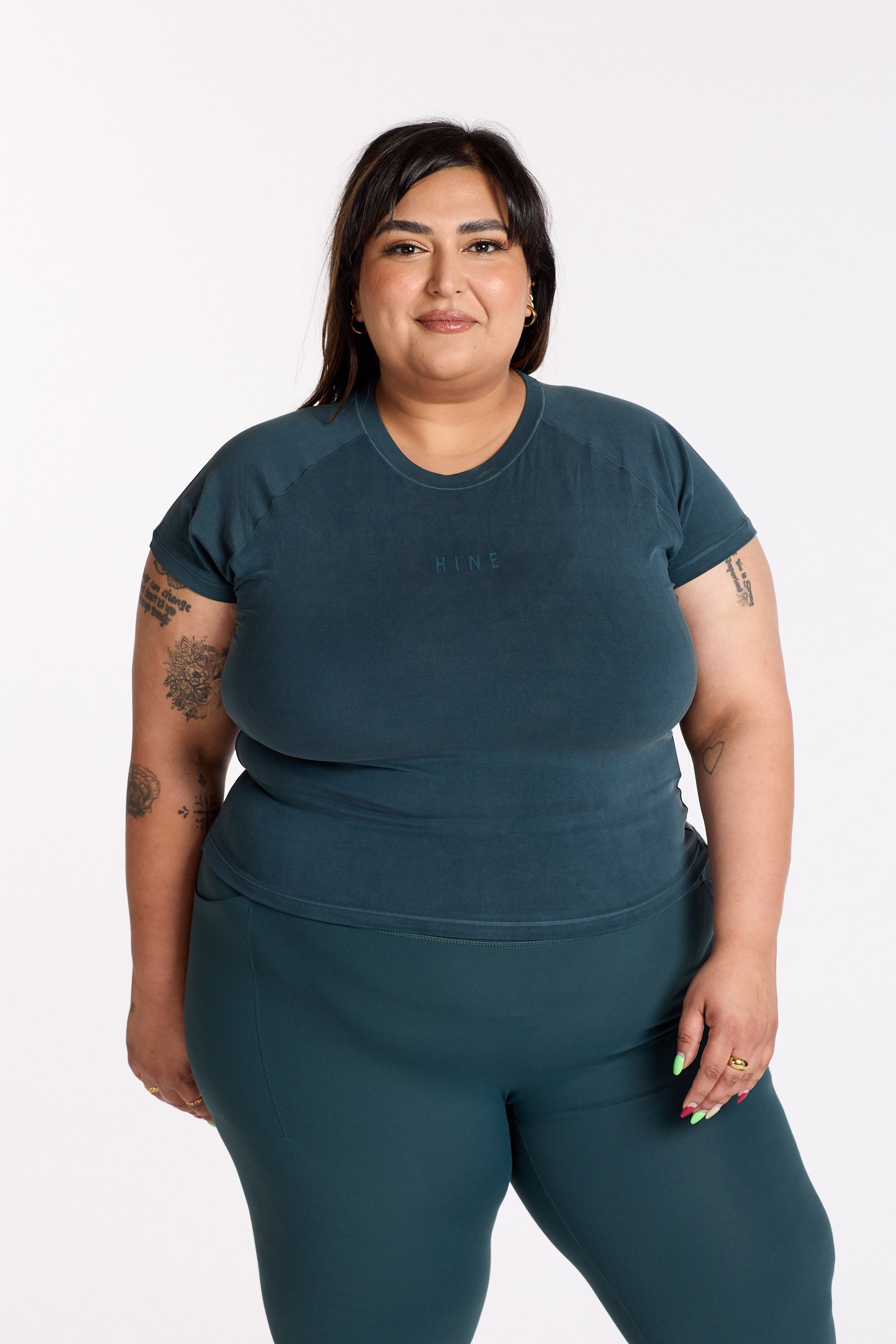 THE ESSENTIAL CROP TEE JADE