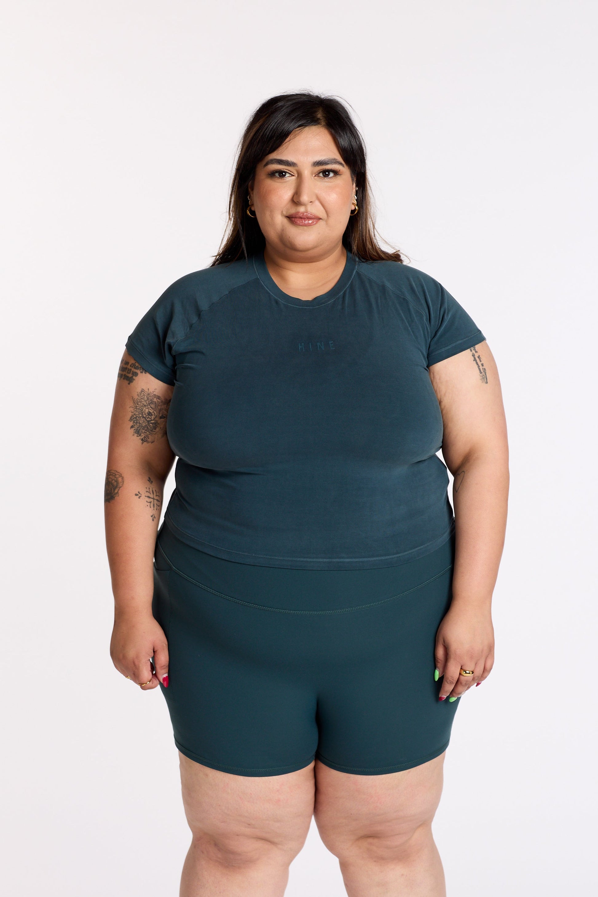 THE ESSENTIAL CROP TEE JADE