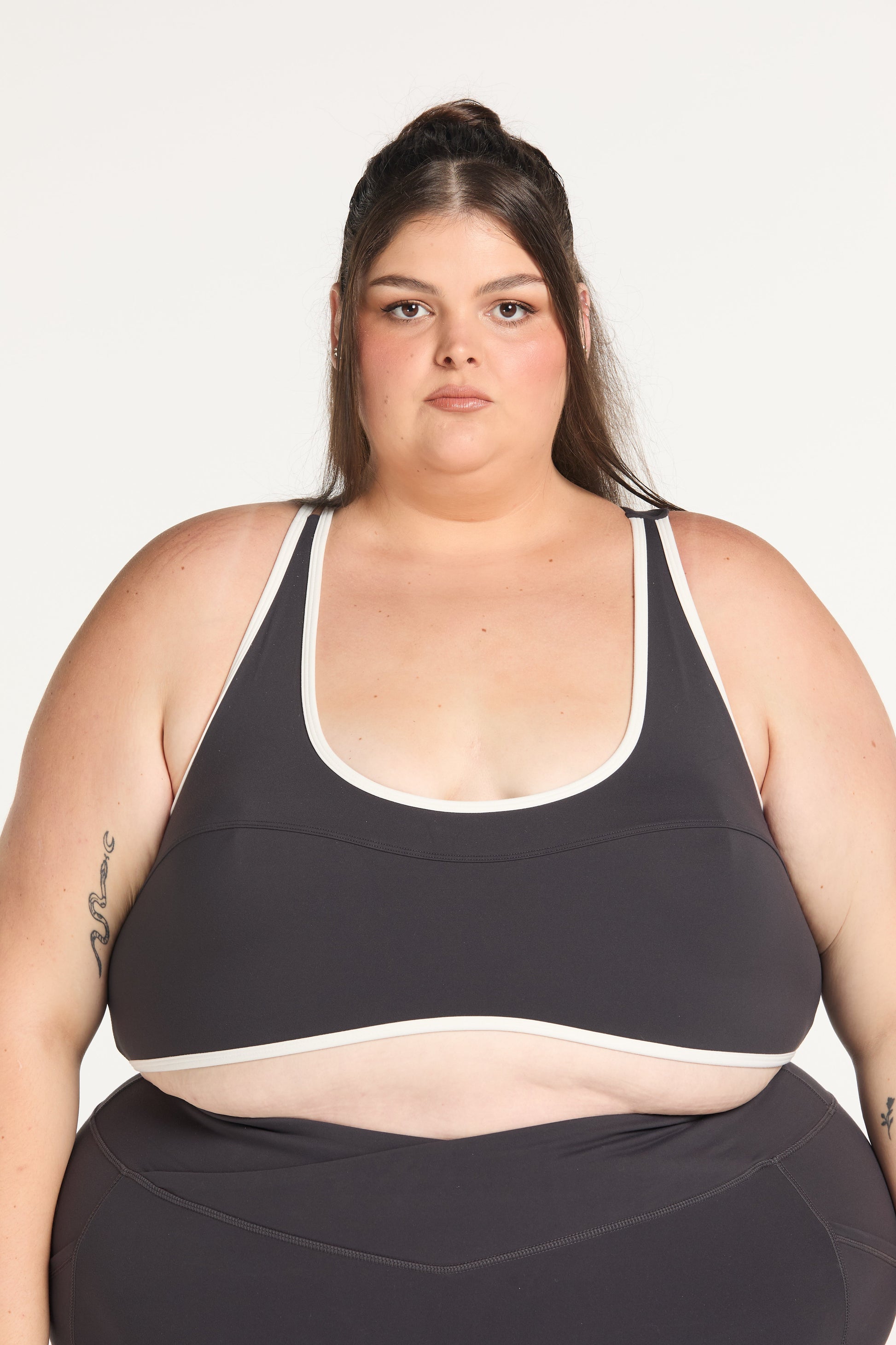 FORME CONTRAST BRA CHARCOAL