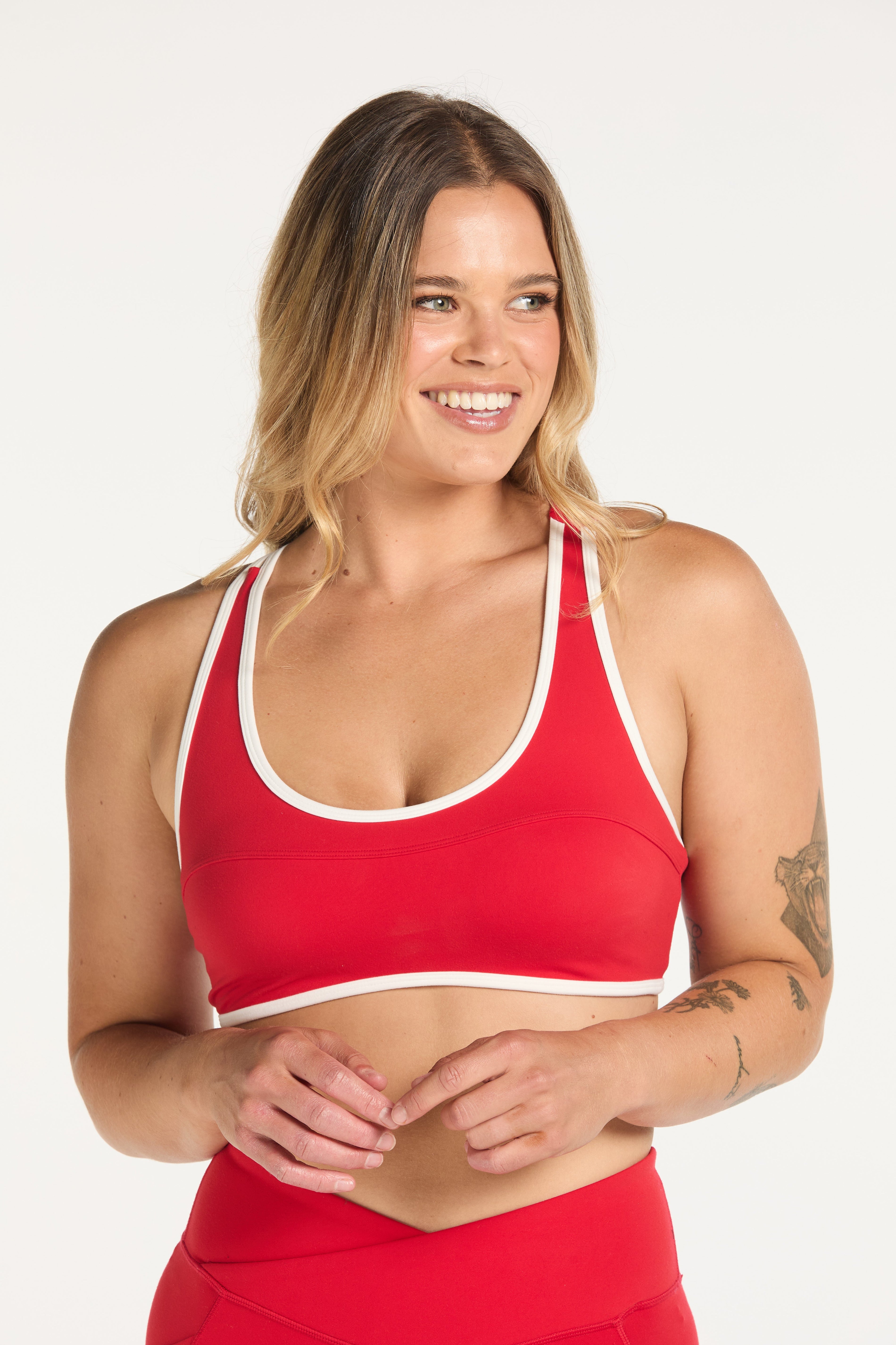 FORME CONTRAST BRA RED