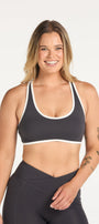FORME CONTRAST BRA CHARCOAL