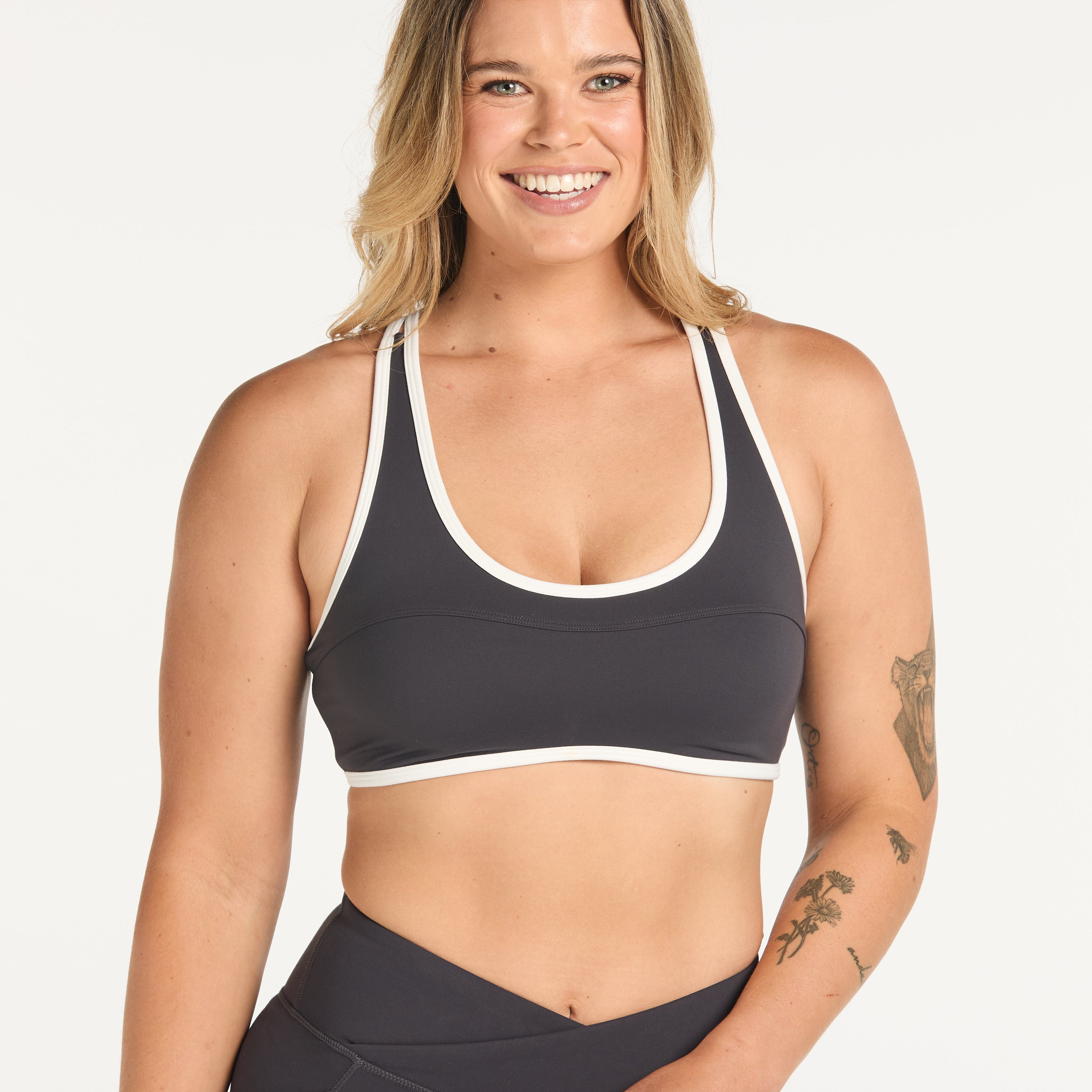 FORME CONTRAST BRA CHARCOAL