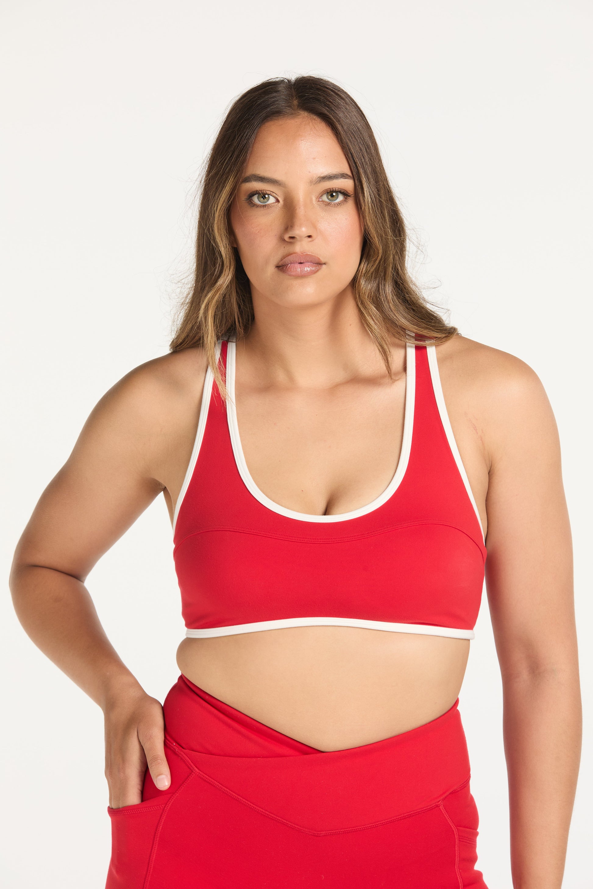 FORME CONTRAST BRA RED