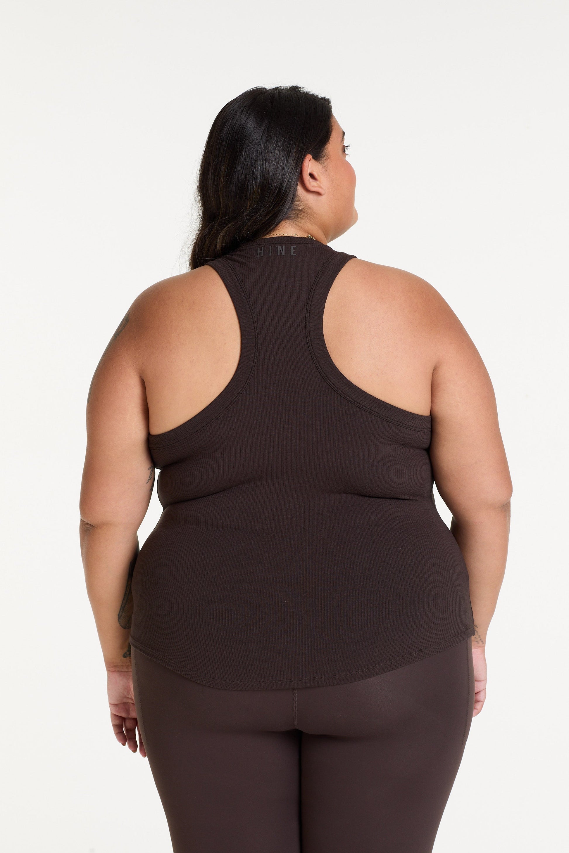 FULL LENGTH RIB SINGLET COCOA
