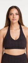 POUTAMA PRINT HALTER NECK BRA