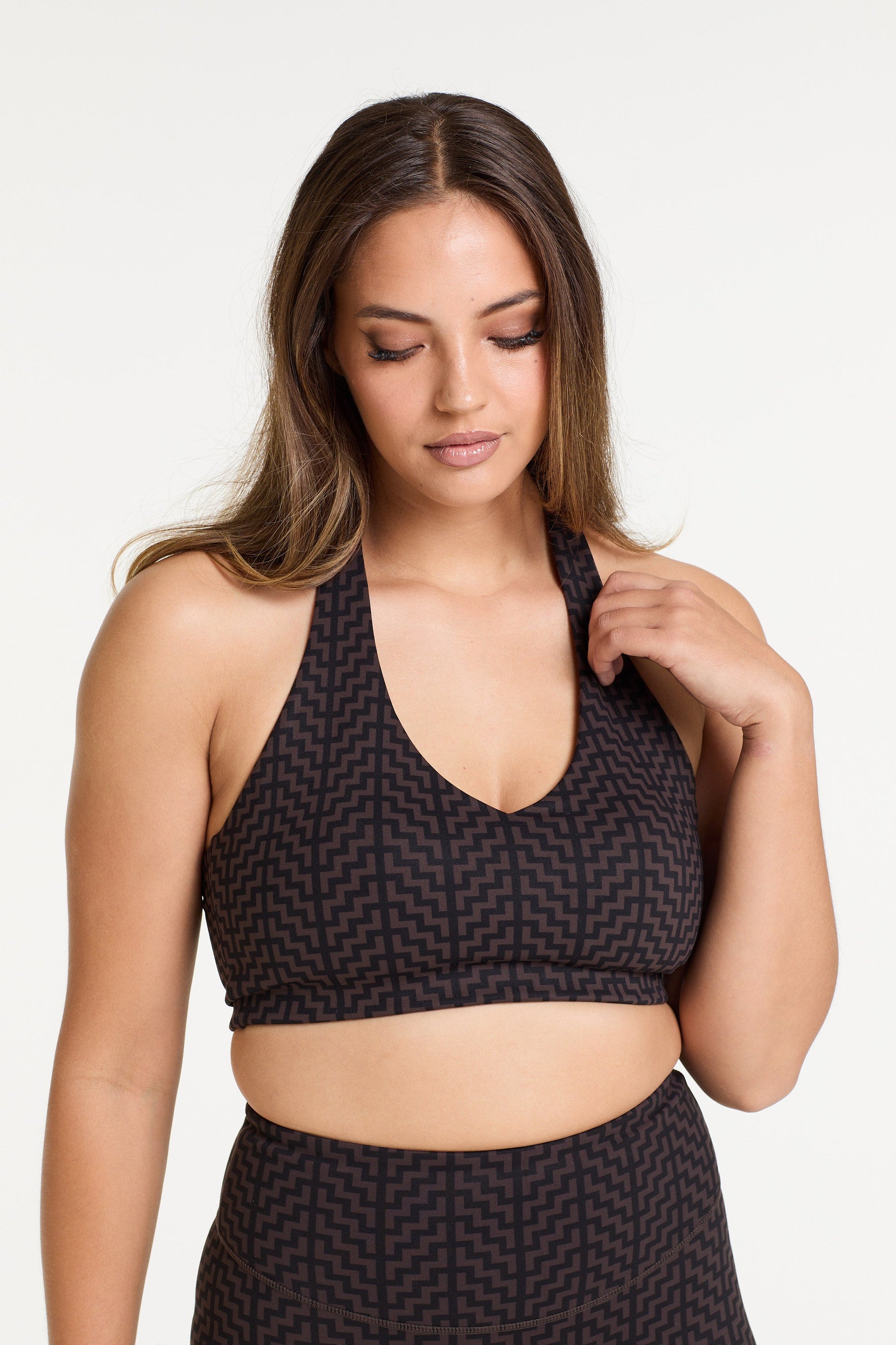 POUTAMA PRINT HALTER NECK BRA