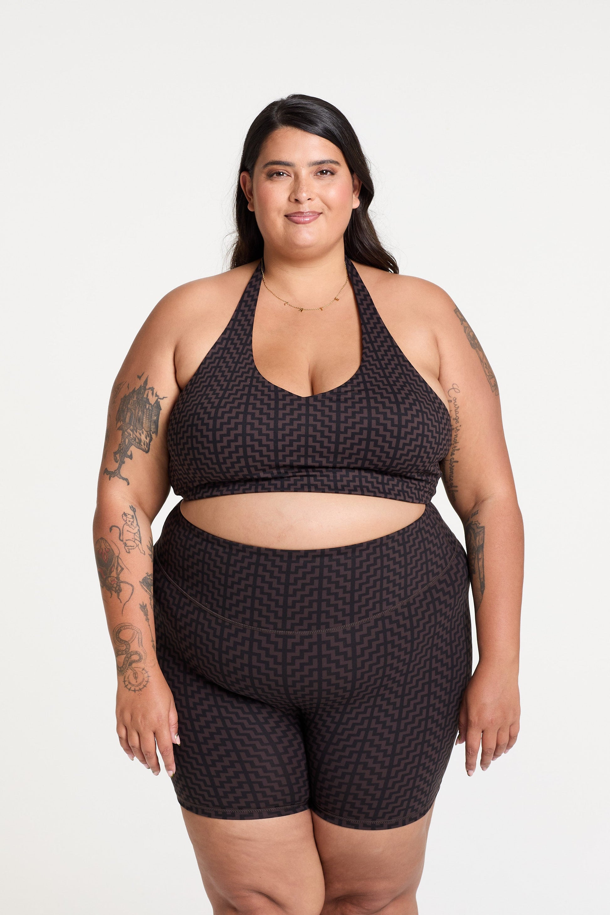 POUTAMA PRINT HALTER NECK BRA