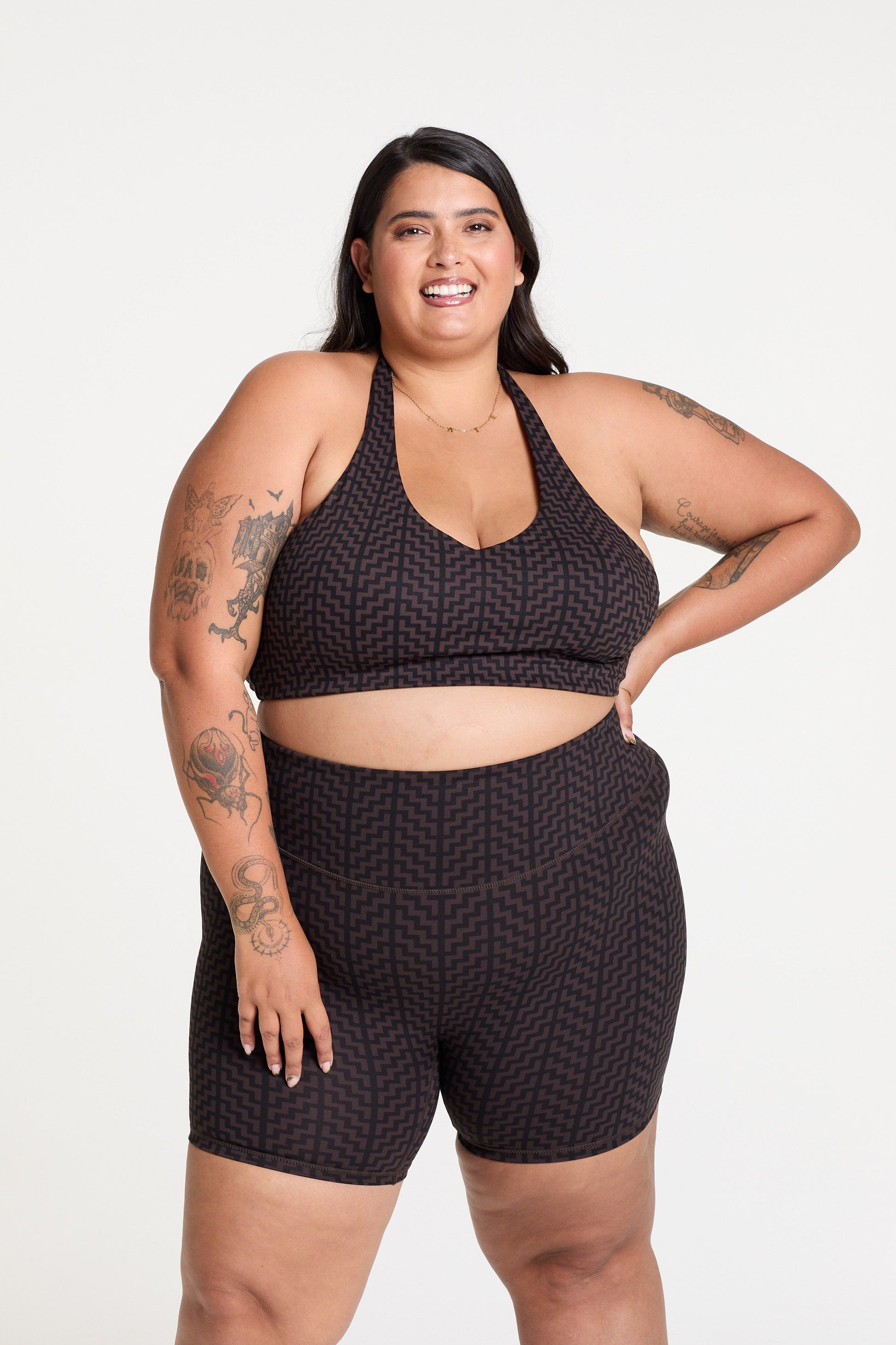 POUTAMA PRINT HALTER NECK BRA