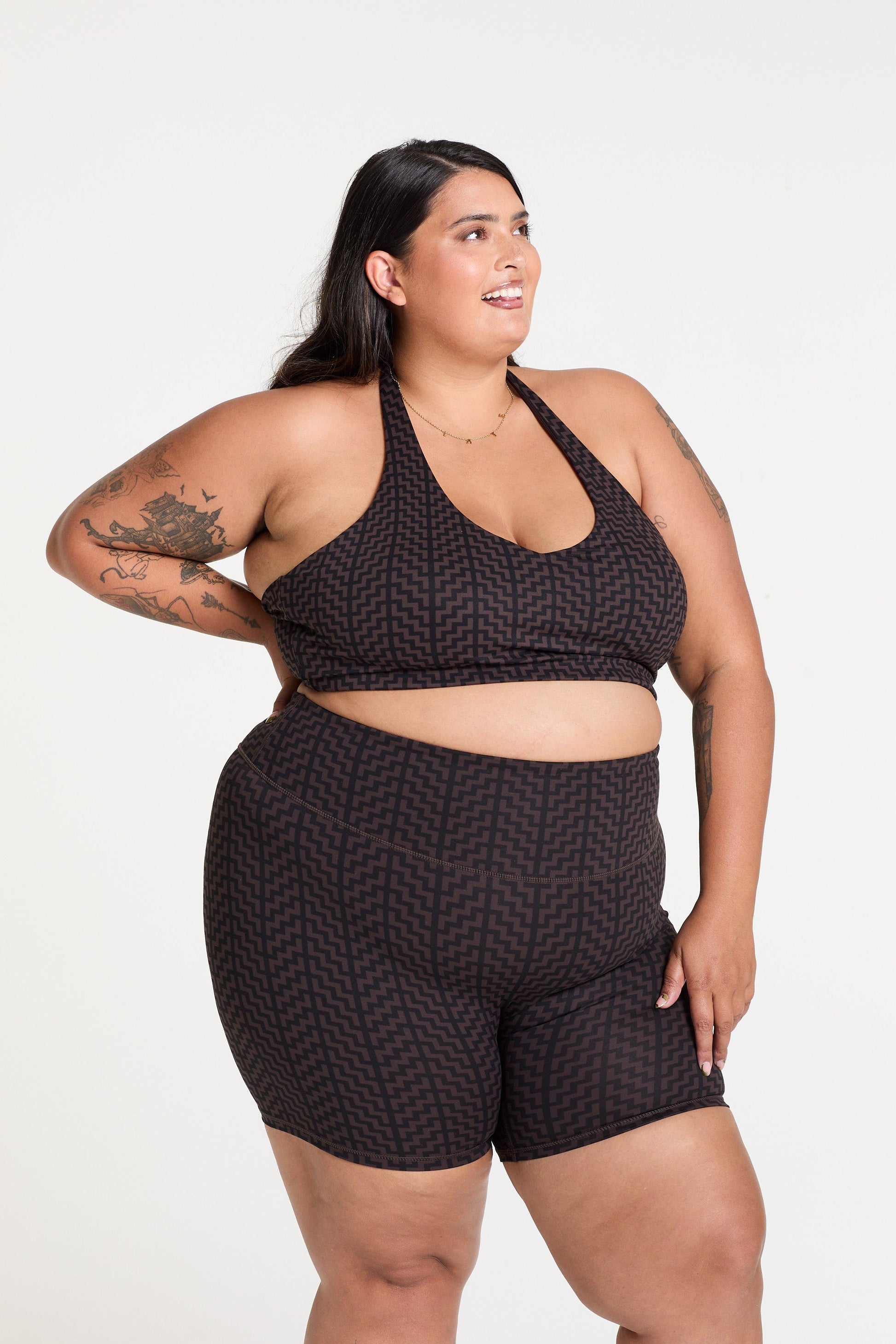 POUTAMA PRINT HALTER NECK BRA
