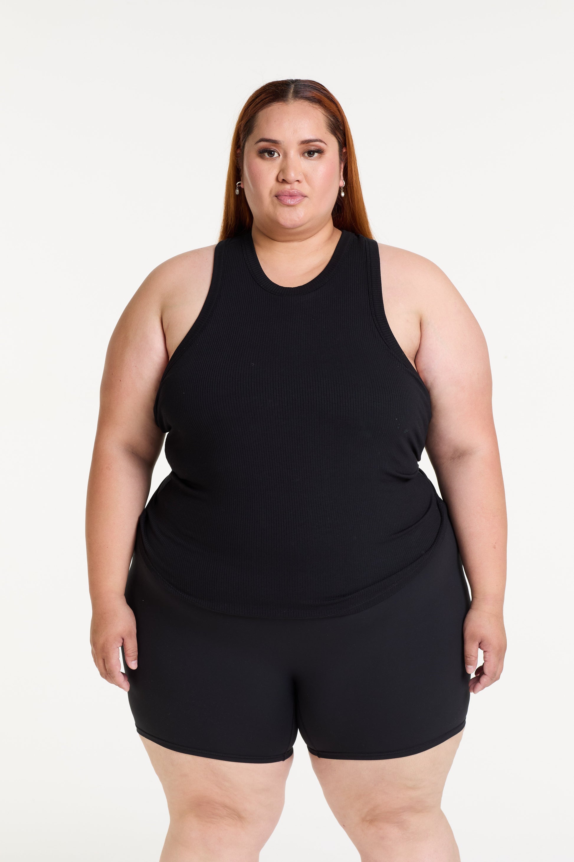 FULL LENGTH RIB SINGLET ONYX