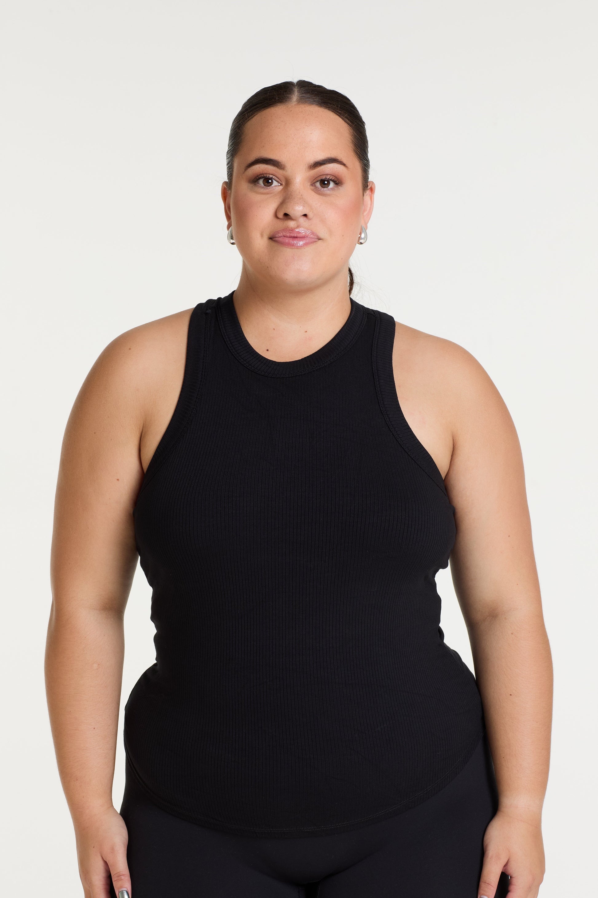 FULL LENGTH RIB SINGLET ONYX
