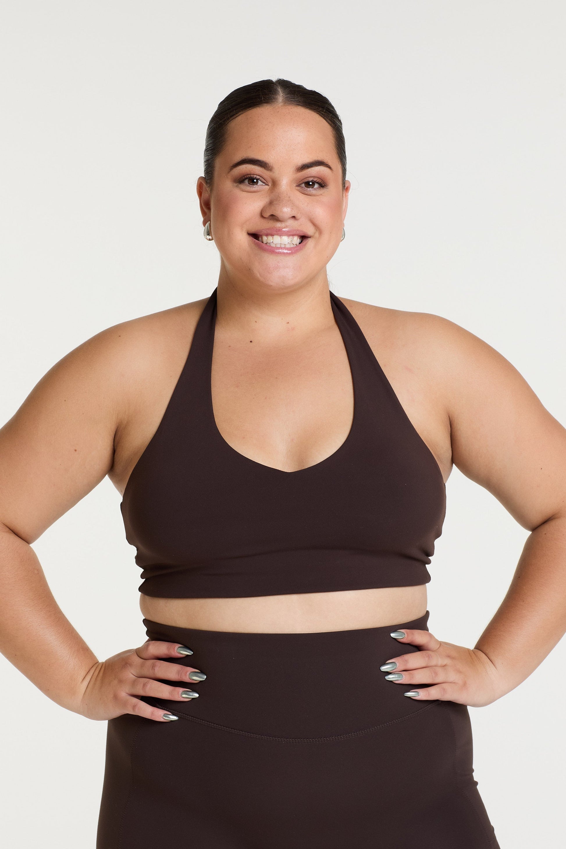 HALTER NECK BRA COCOA