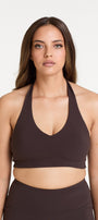 HALTER NECK BRA COCOA