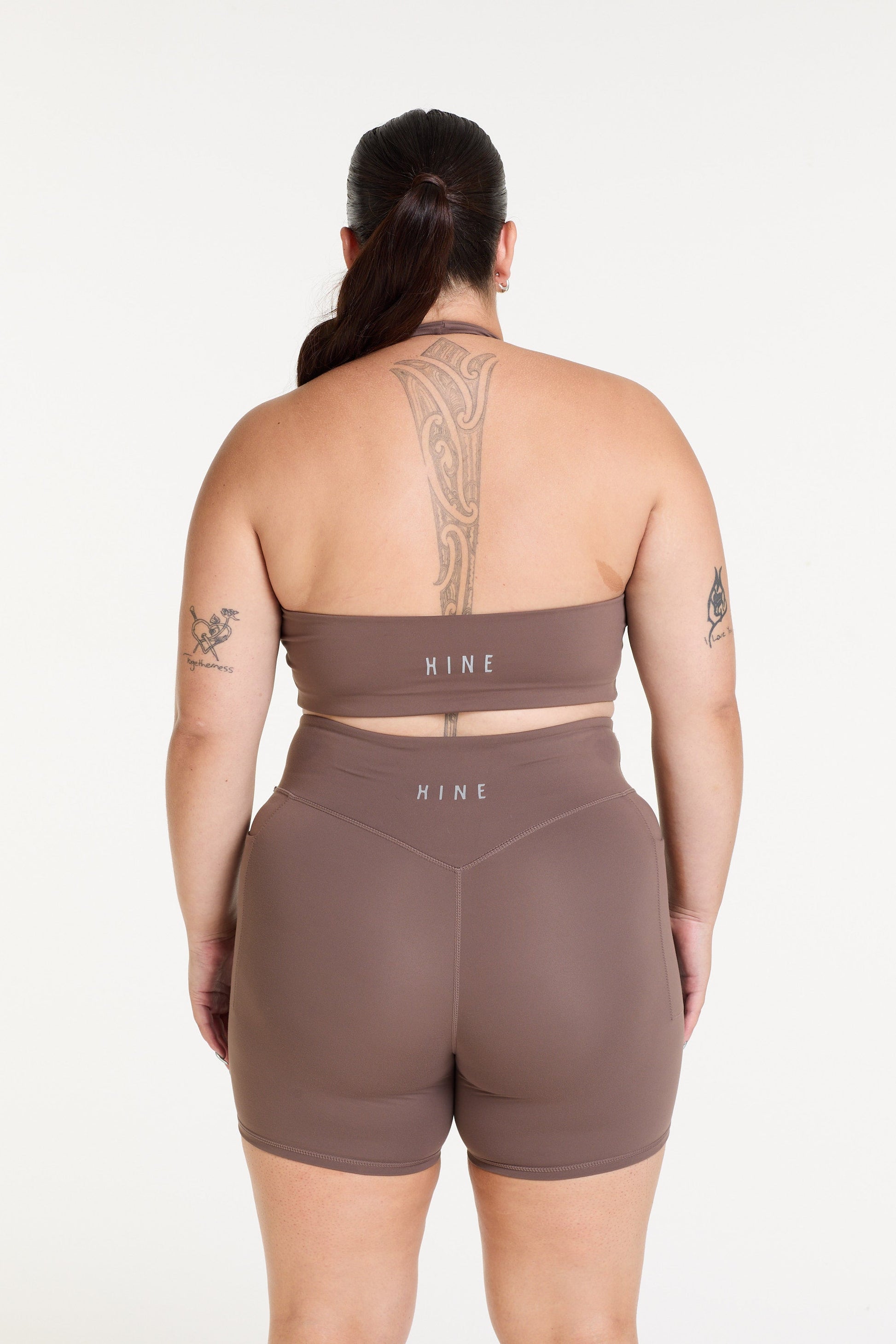 HALTER NECK BRA COFFEE