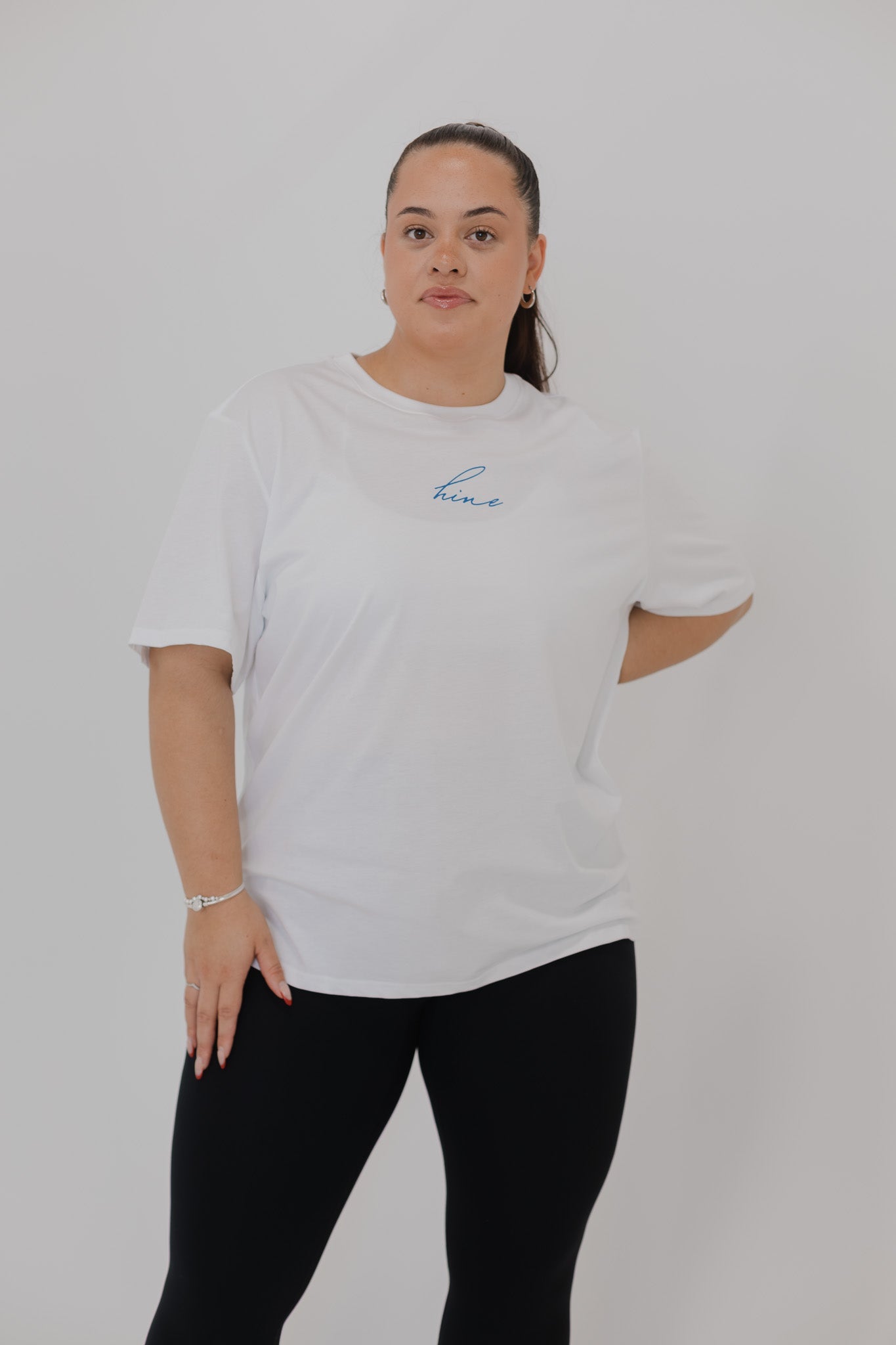 MANA WĀHINE TEE WHITE