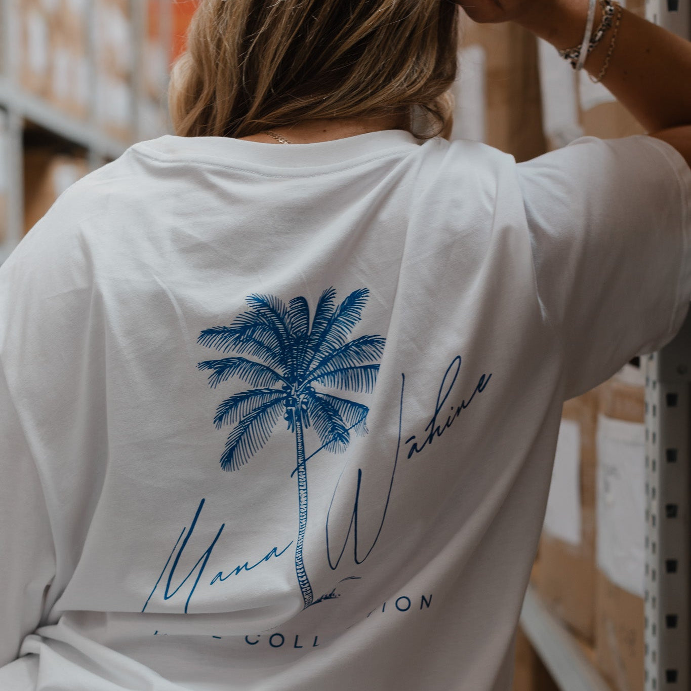 MANA WĀHINE TEE WHITE