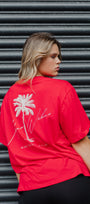 MANA WĀHINE TEE RED