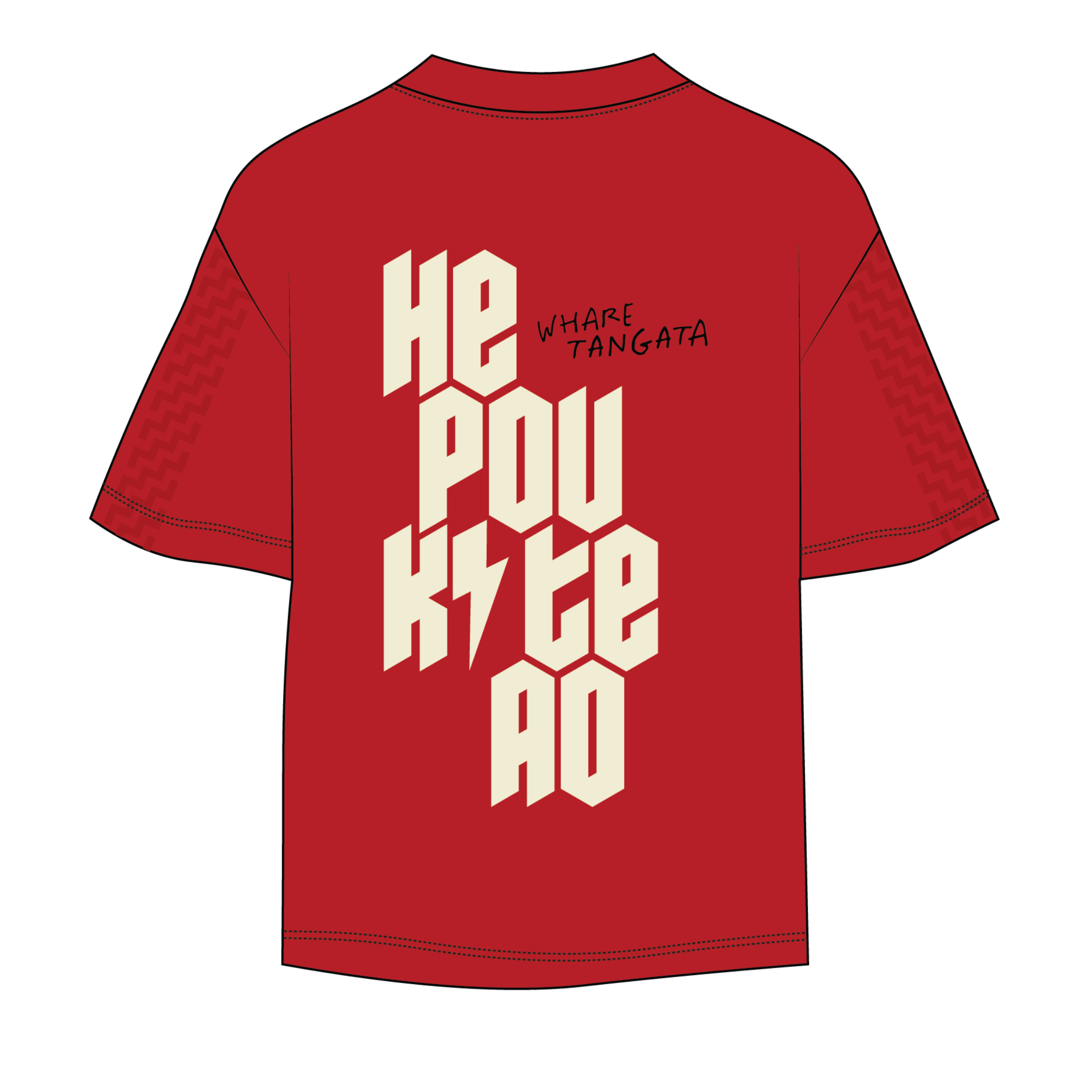 WHARE TANGATA TEE RED