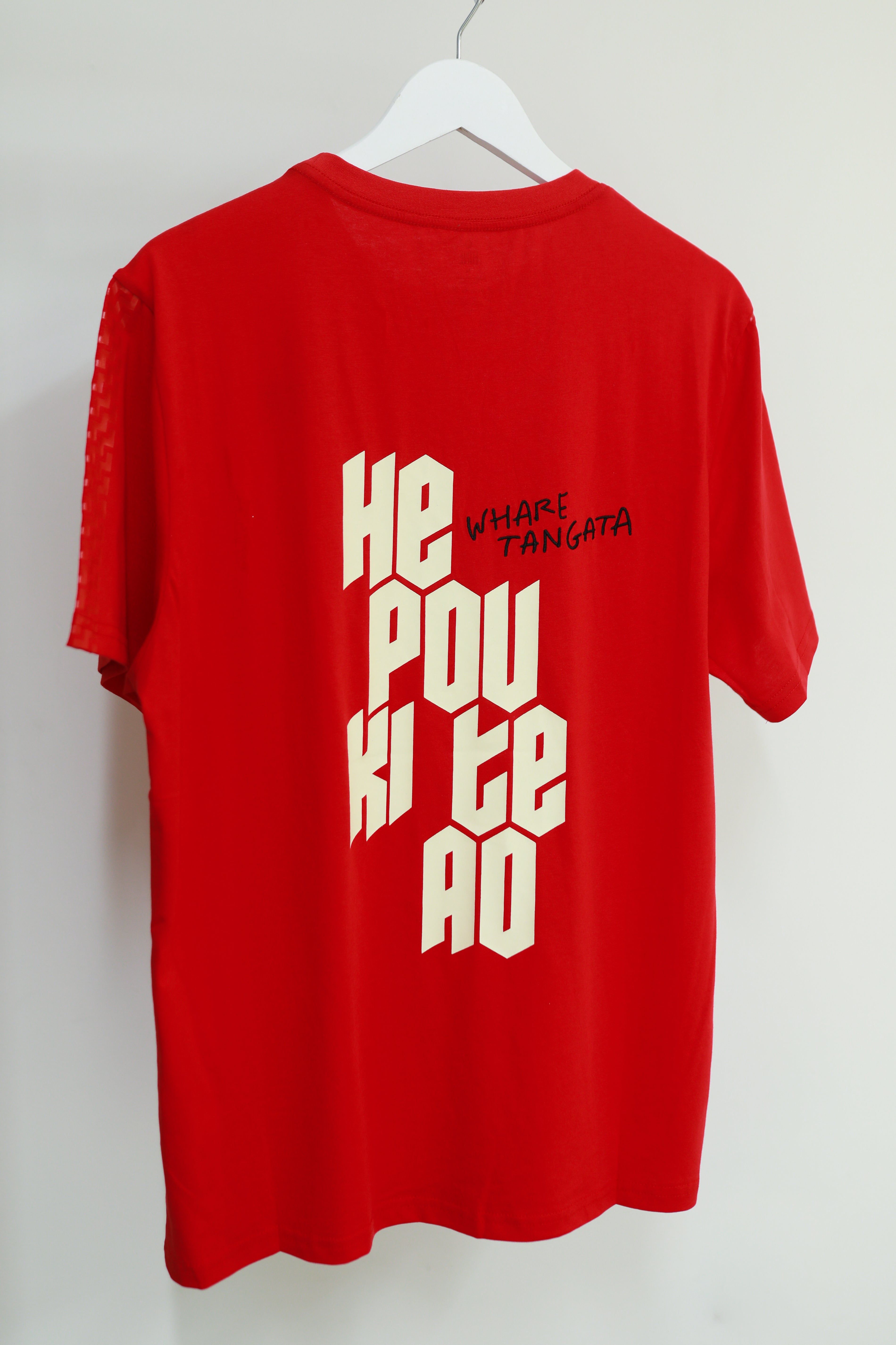 WHARE TANGATA TEE RED
