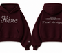 TE MUKA HERE TĀNGATA HOODIE BURGUNDY
