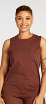 SIGNATURE MUSCLE SINGLET CHOCOLATE