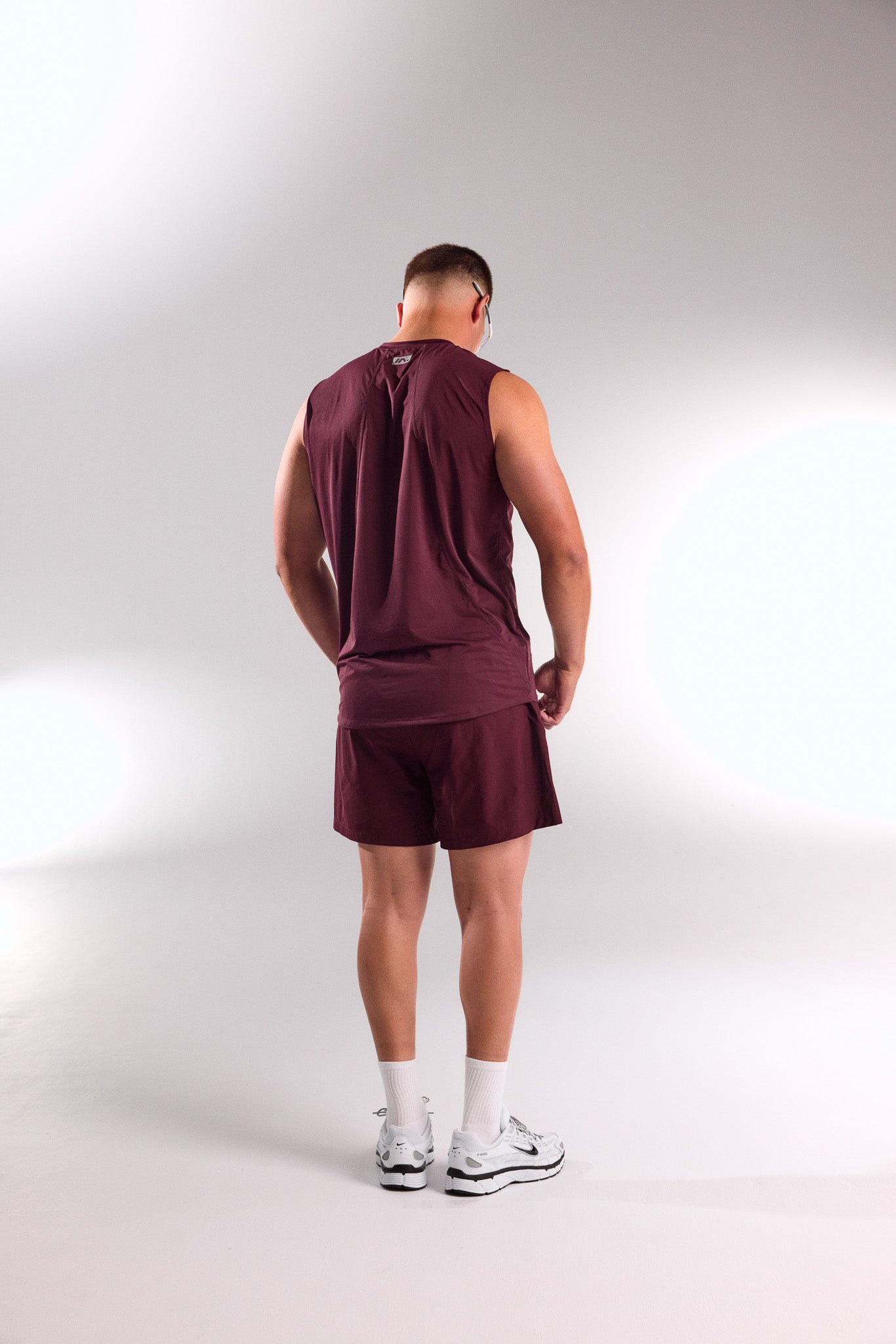 TRAINING SINGLET MENS DEEP CHERRY