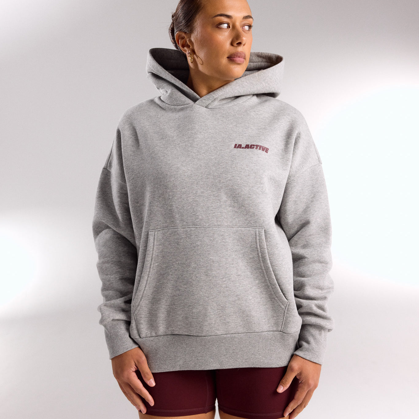 IA.ACTIVE HOODIE GREY MARLE