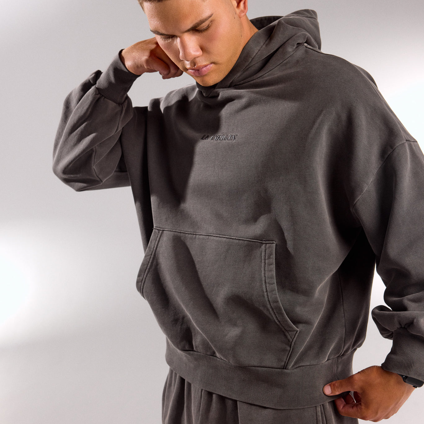 ESSENTIAL OVERSIZED HOODIE STORM