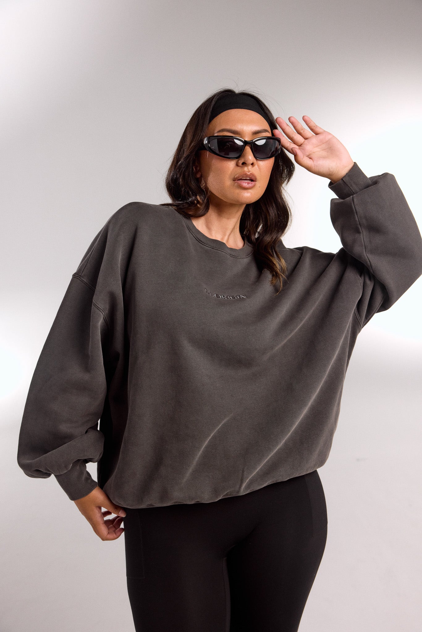 ESSENTIAL OVERSIZED CREW NECK STORM