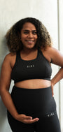 STAPLE MATERNITY RACERBACK BRA ONYX