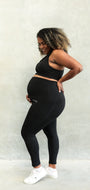STAPLE MATERNITY FULL LENGTH LEGGING ONYX