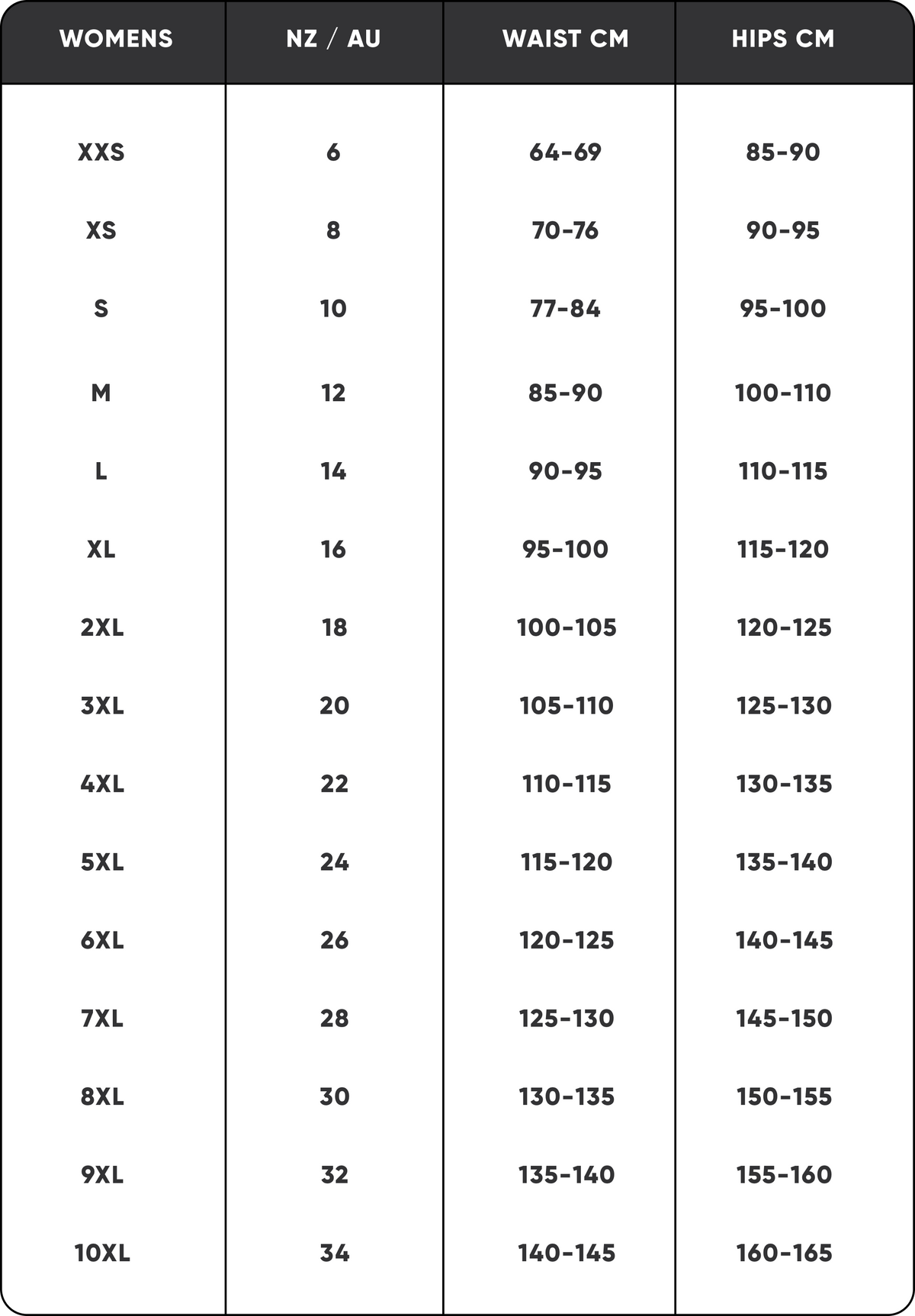 Size Guide