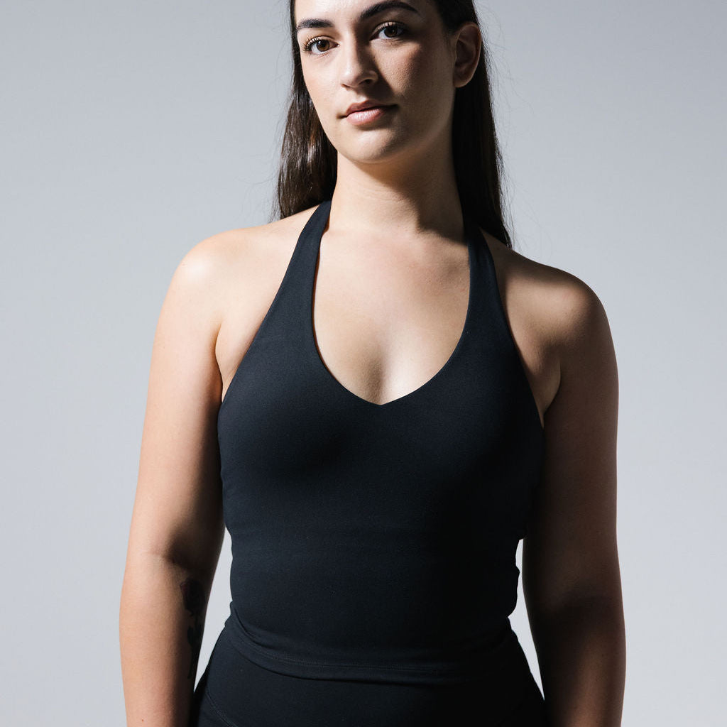 HALTER NECK TANK ONYX