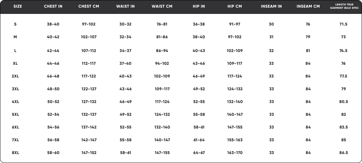 Size Guide